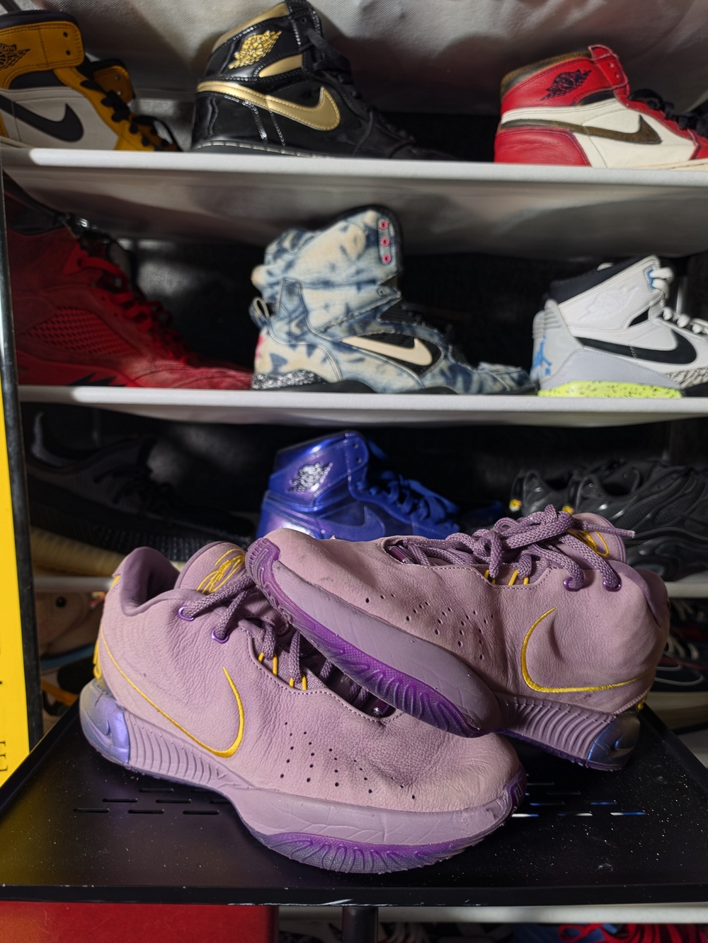 🔥 Nike Men's Size 8.5 Purple Rain LeBron 21 Freshwater Lavender Athletic Shoes